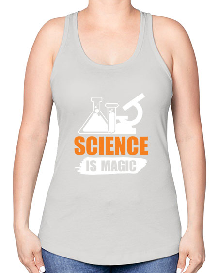 Science Is Magic 91# - general science -Racerback Tank