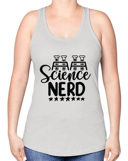 Science Nerd 58# - general science -Racerback Tank