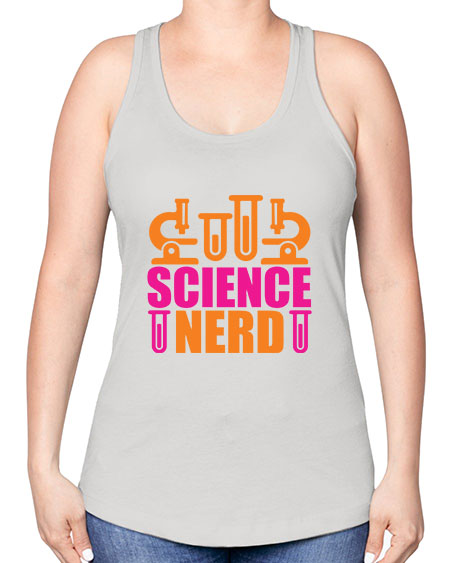 Science Nerd 59# - general science -Racerback Tank