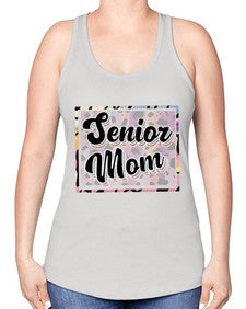 Senior mom 866# - twelfth grade -Racerback Tank