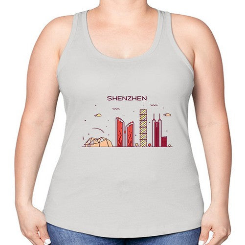Shenzhen 1834# - cities -Racerback Tank