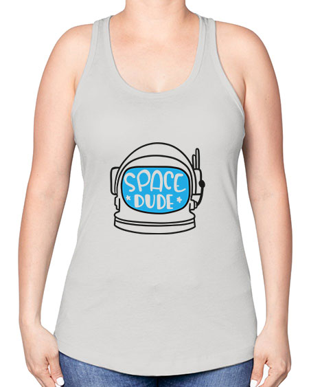 Spacedude 12# - space -Racerback Tank