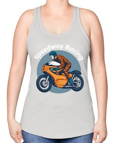 Speedway racing 64# - motorcycle -Racerback Tank
