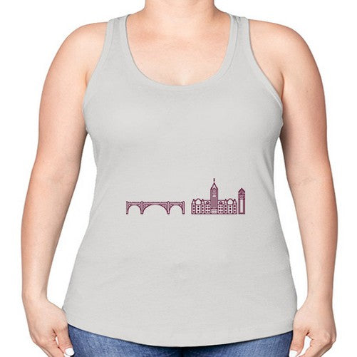 Spokane 1879# - cities -Racerback Tank