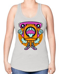Spooky voices 232# - cartoon general -Racerback Tank
