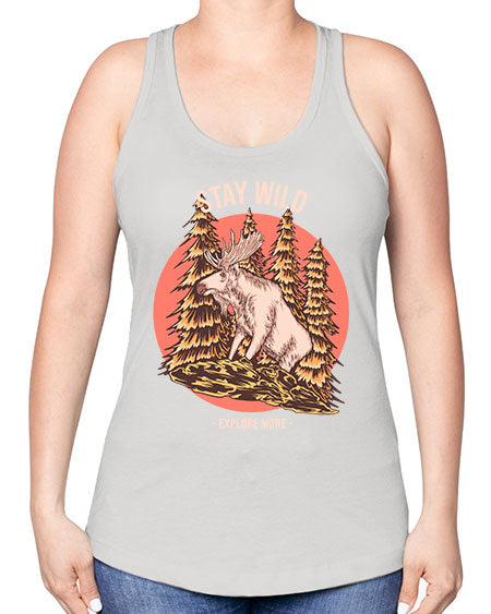 Stay Wild 16# - nature -Racerback Tank