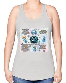 Straight Aquarius 468# - aquarius -Racerback Tank