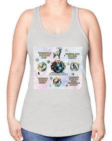 Straight Capricorn 471# - capricorn -Racerback Tank