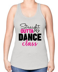 Straight outta dance class 189# - ballet -Racerback Tank