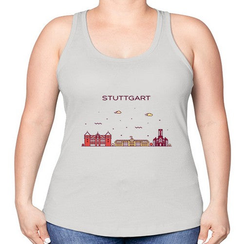 Stuttgart 1901# - cities -Racerback Tank