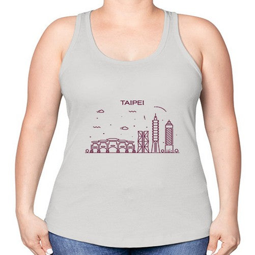 Taipei 1935# - cities -Racerback Tank