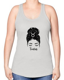 Taurus woman - taurus -Racerback Tank
