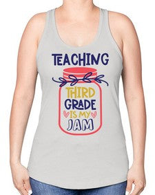 Teaching Third Grade 937# - third grade -Racerback Tank