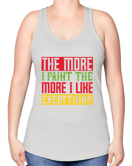 The more I paint the more I like everything Style 220# - kids -Racerback Tank