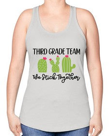 Third Grade Team 977# - third grade -Racerback Tank