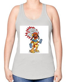 Thnksgvngindian 254# - cartoon general -Racerback Tank