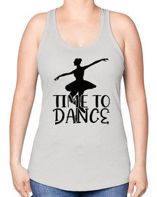 Time to dance 201# - ballet -Racerback Tank