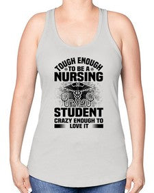Tough enough Style 1579# - nurse -Racerback Tank