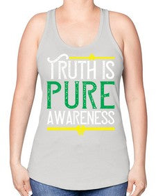 Truth is pure awareness Style 10# - Self awareness -Racerback Tank