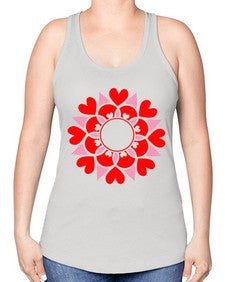 ValentineMandalaOPT 1194# - mandala -Racerback Tank