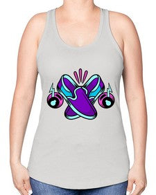 Walk the talk 261# - cartoon general -Racerback Tank