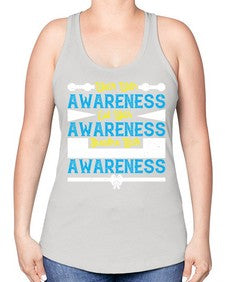Walk with awareness Eat with awareness Breathe with awareness Style 9# - Self awareness -Racerback Tank