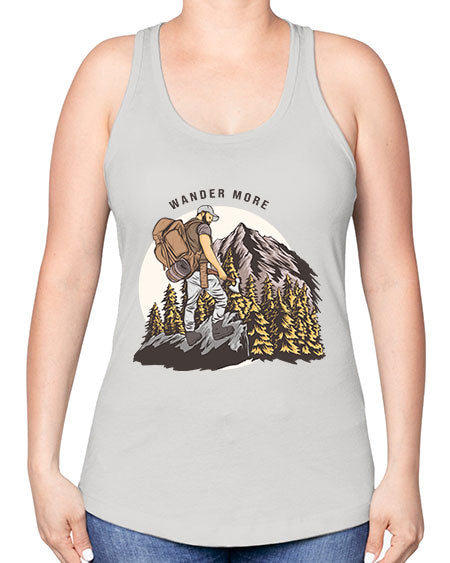 Wander More 3# - nature -Racerback Tank