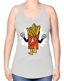 Weekend is near 265# - cartoon general -Racerback Tank