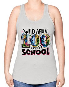 Wild about one hundred days 1011# - one hundred days -Racerback Tank