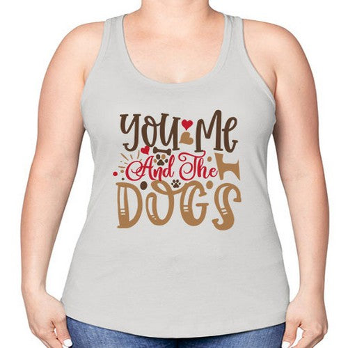 You Me And The Dogs Style 52# - dogs -Racerback Tank