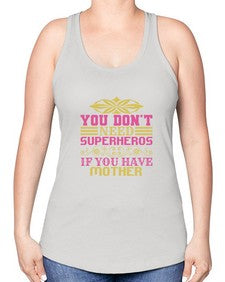 You dont need 270# - cartoon super hero -Racerback Tank