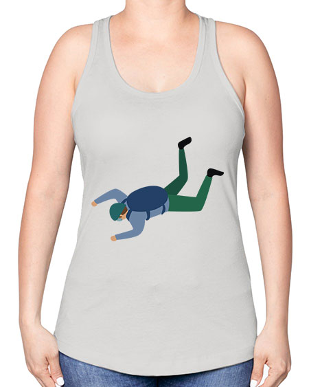 all in one 01# - parachute -Racerback Tank