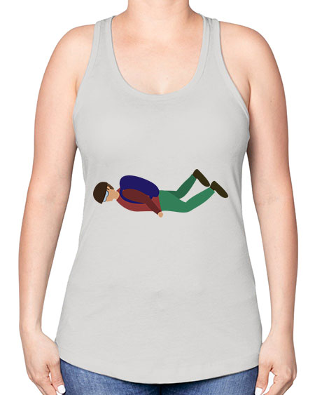 all in one 02# - parachute -Racerback Tank