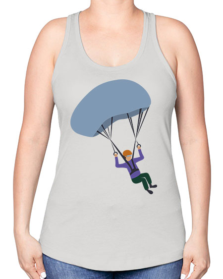 all in one 06# - parachute -Racerback Tank