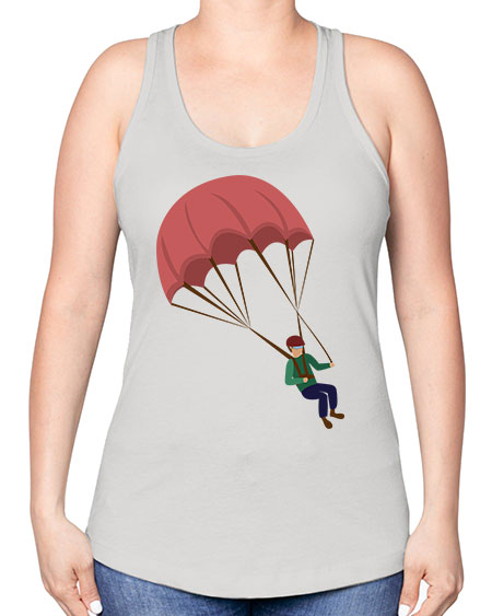 all in one 07# - parachute -Racerback Tank