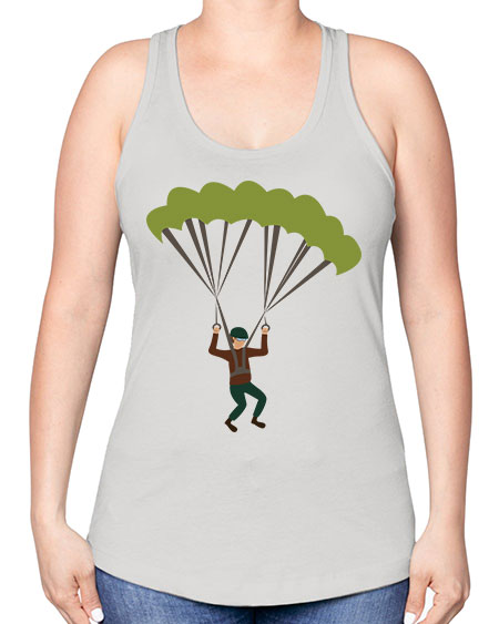 all in one 11# - parachute -Racerback Tank