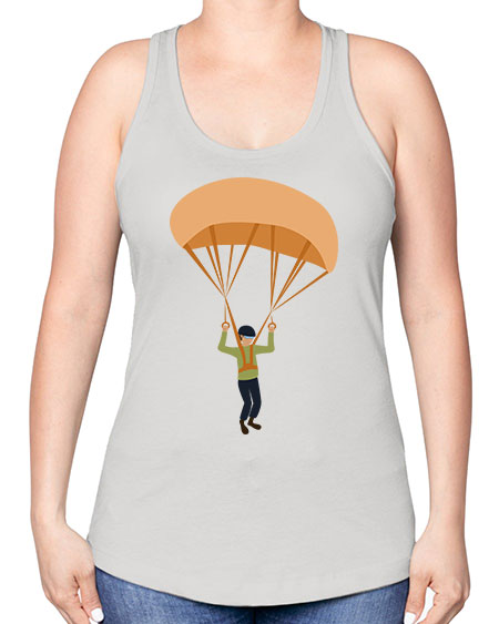 all in one 13# - parachute -Racerback Tank