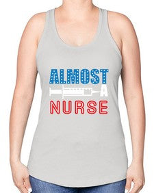almost nure transeparent 574# - nurse -Racerback Tank