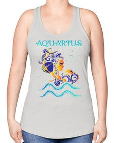 aquarius 13# - aquarius -Racerback Tank