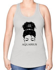 aquarius 81# - aquarius -Racerback Tank