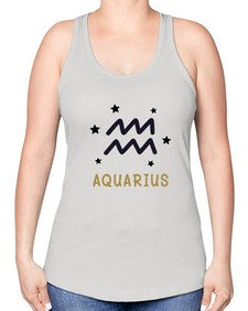 aquarius 83# - aquarius -Racerback Tank