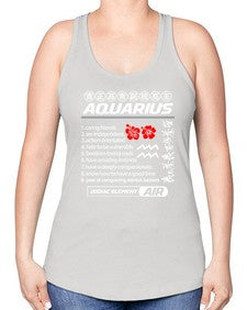 aquarius 85# - aquarius -Racerback Tank