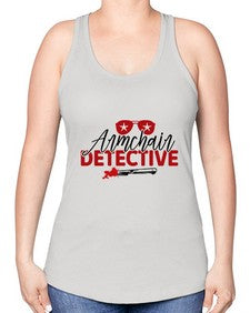 armchair detective 238# - true crime -Racerback Tank