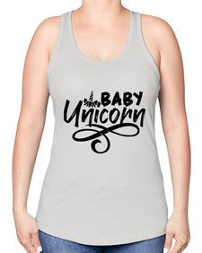 baby unicorn 15# - unicorn -Racerback Tank
