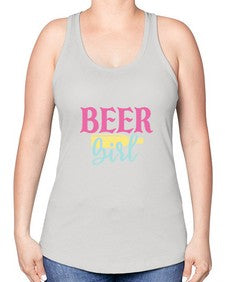 beer girl 48# - beer -Racerback Tank
