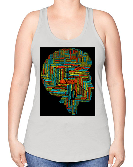 black is beautifulii 215# - black words and phrases -Racerback Tank