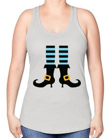 bluewitchlegs 47# - witch -Racerback Tank
