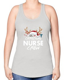 christmas nurse crew 655# - nurse -Racerback Tank