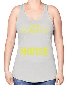 crazy horse Style 9# - horse -Racerback Tank