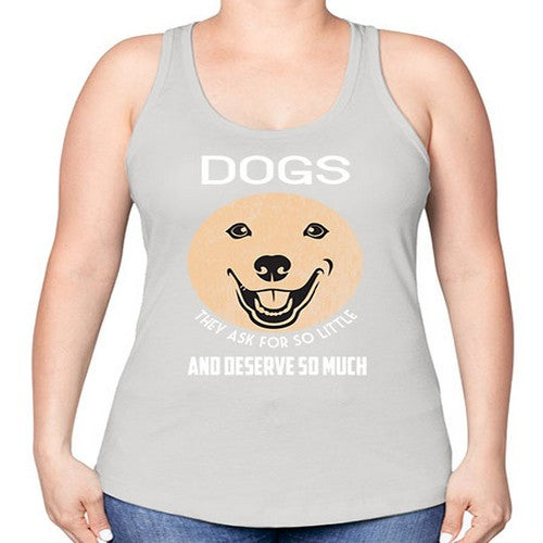 dog 115# - dogs -Racerback Tank